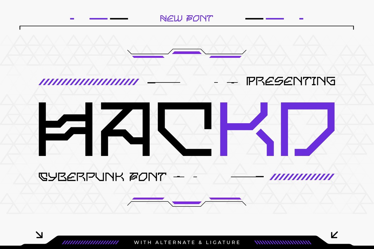 Hackd Font preview