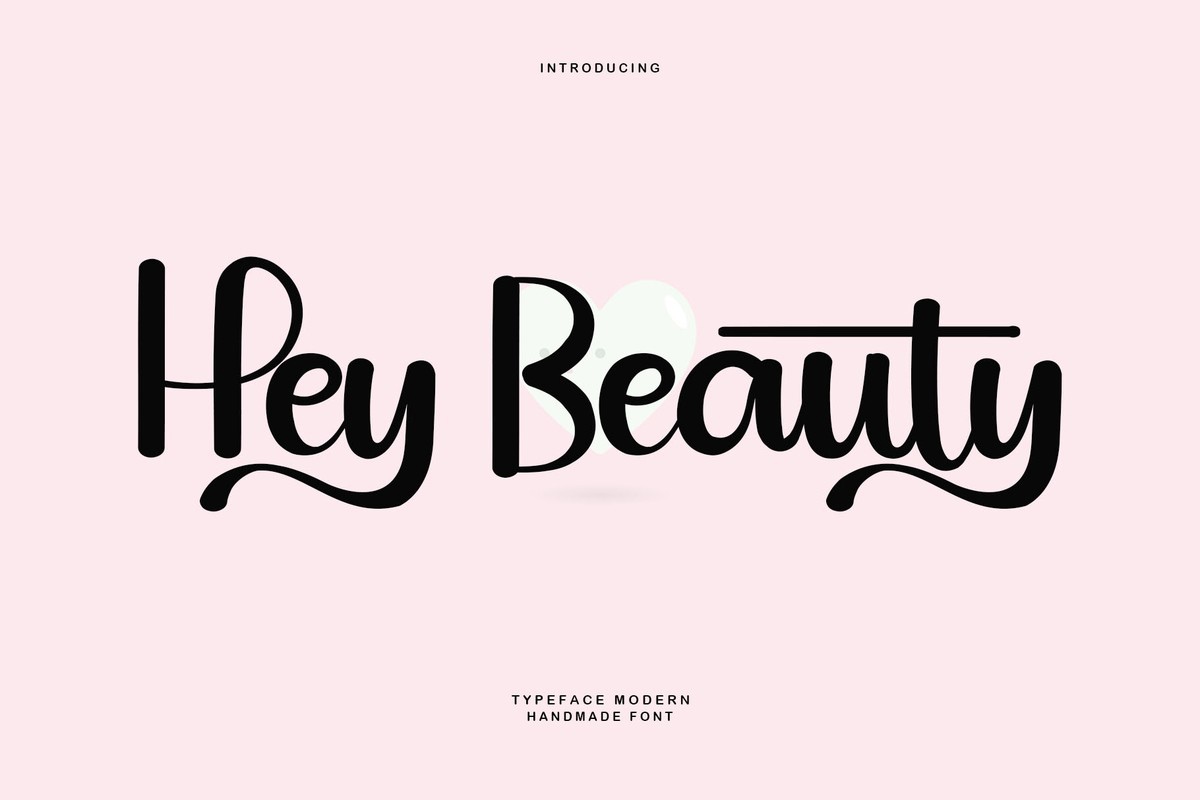 Hey Beauty Font preview