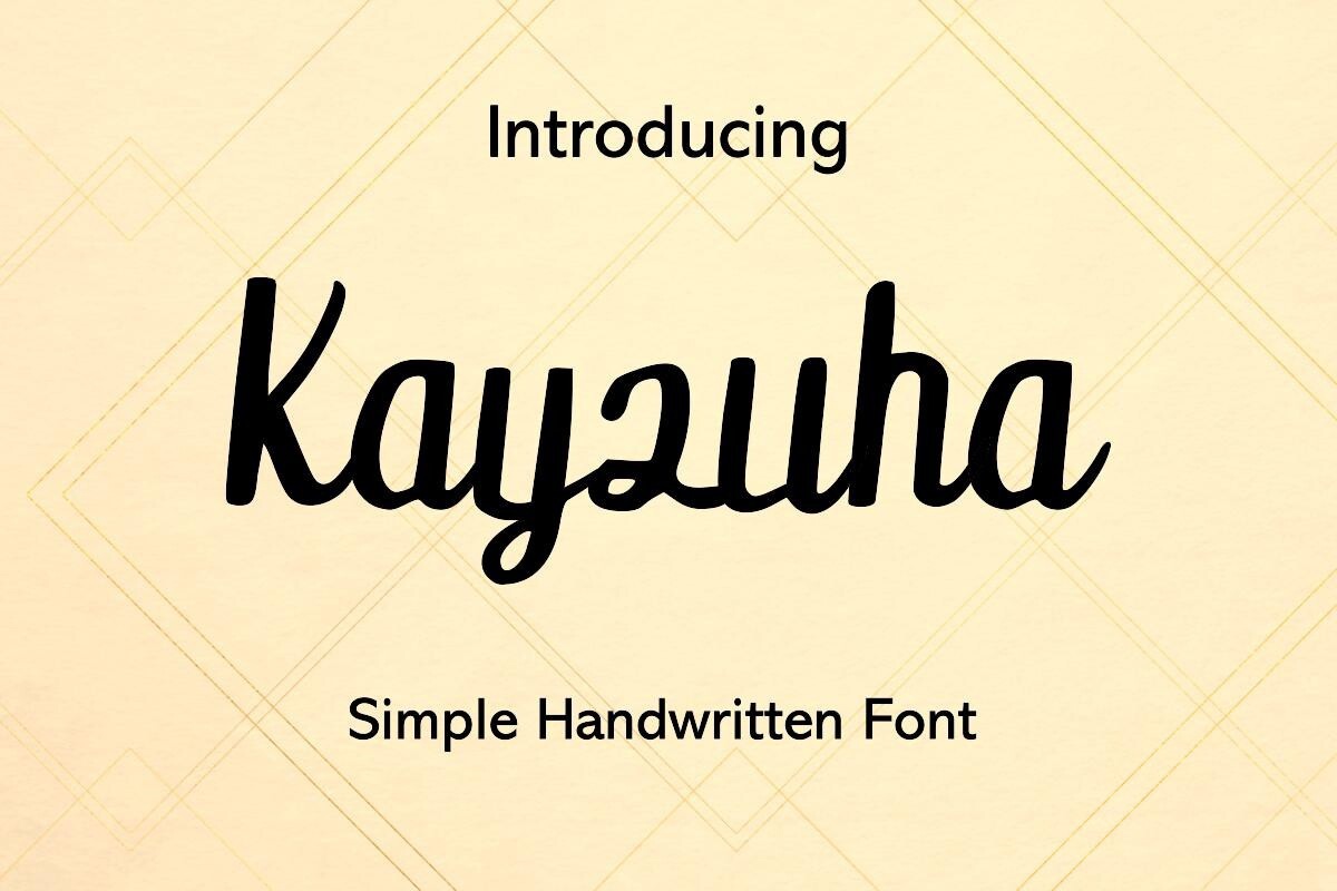 Kayzuha Font preview