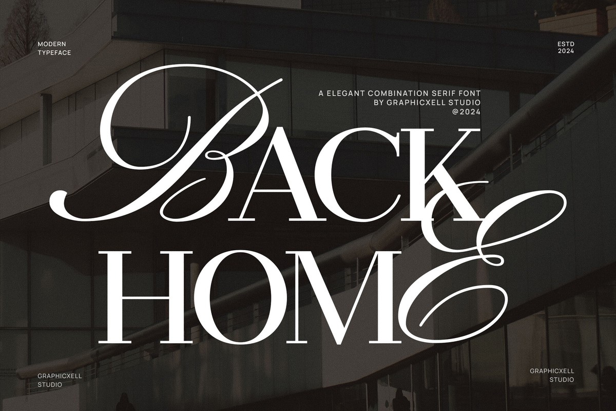 Back Home Font preview