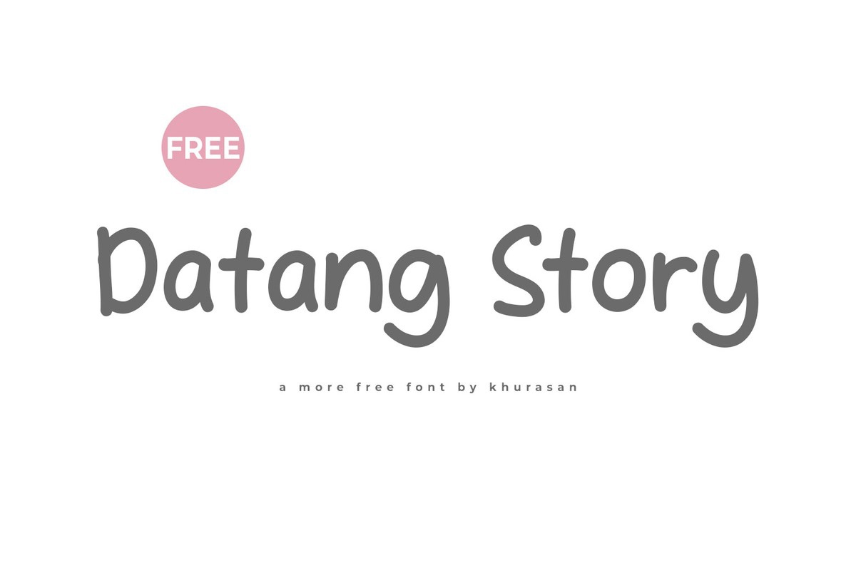 Datang Story Font preview