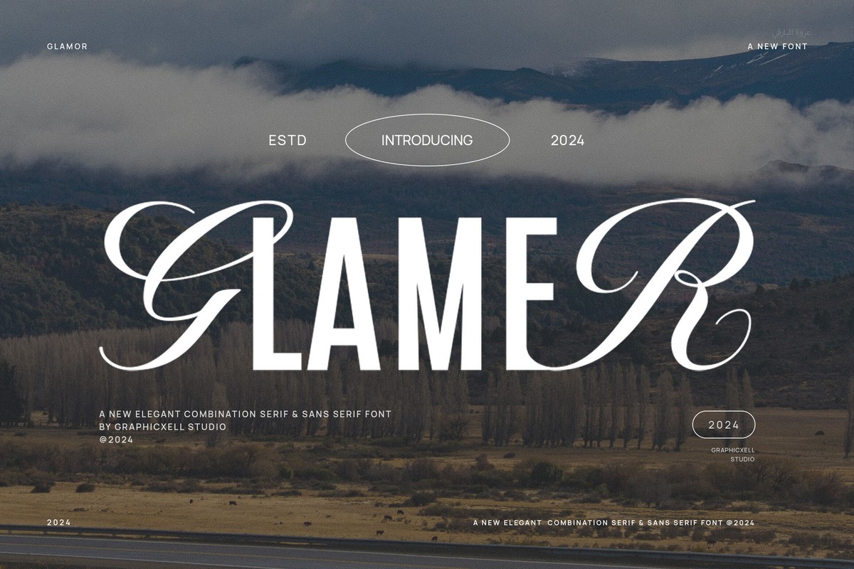 Glamer Regular Font preview