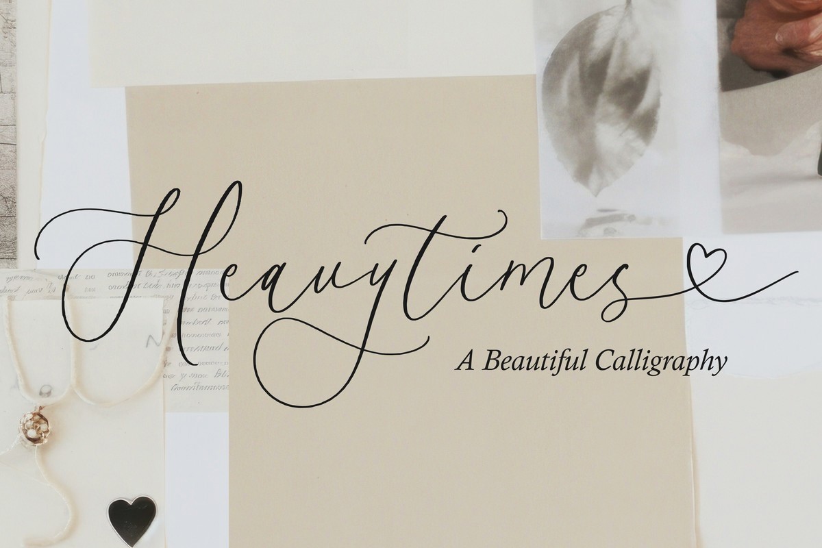 Heavytimes Font preview