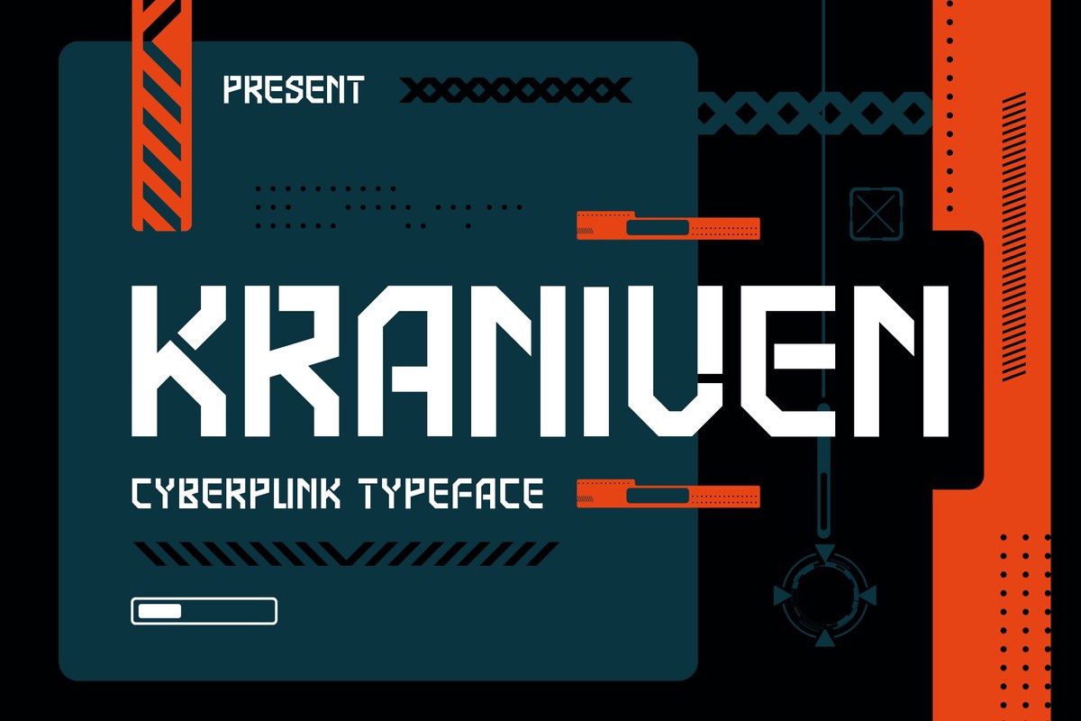 Kraniven Font preview