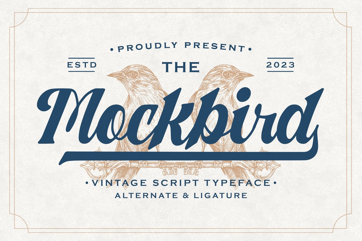 Mockbird Font preview