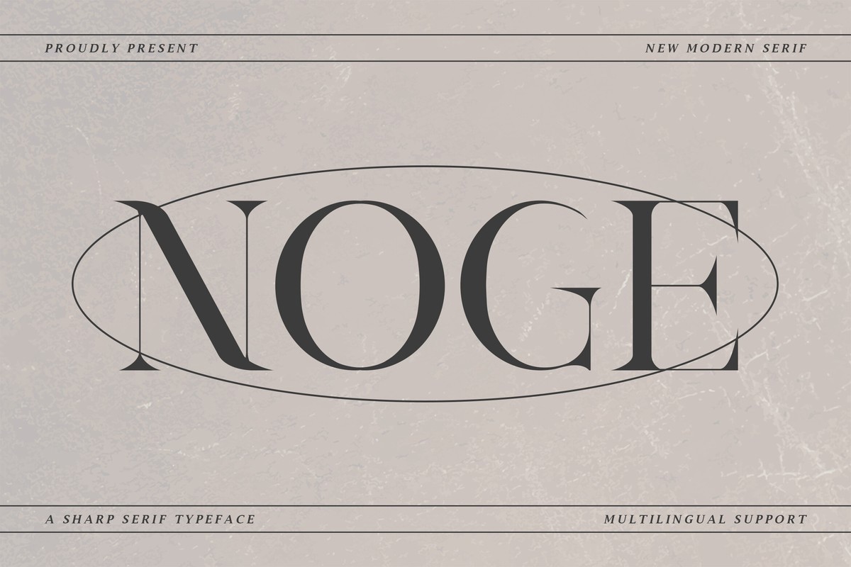 Noge Font preview