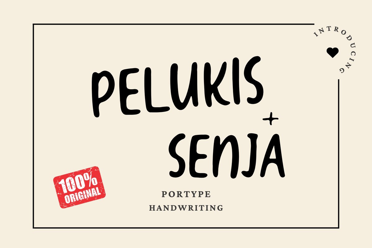 Pelukis Senja Font preview