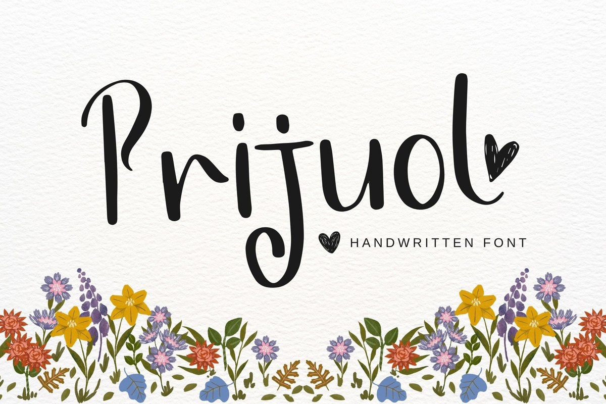 Prijuol Font preview