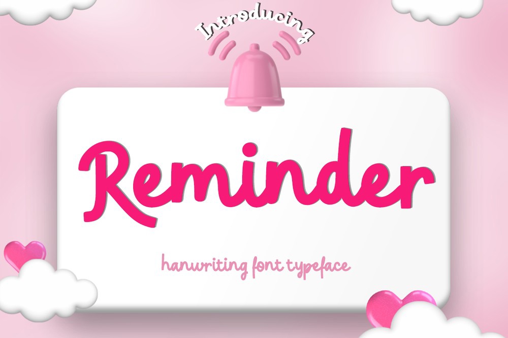 Reminder Font preview