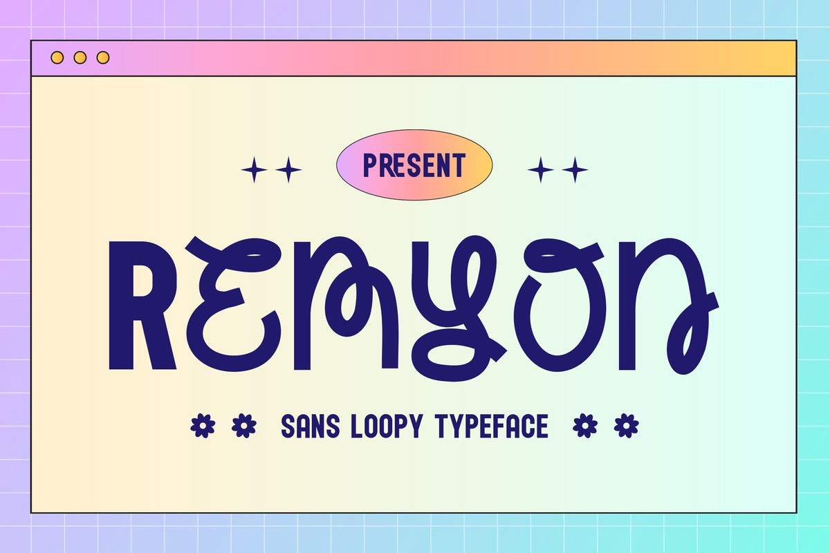 Remyon Font preview