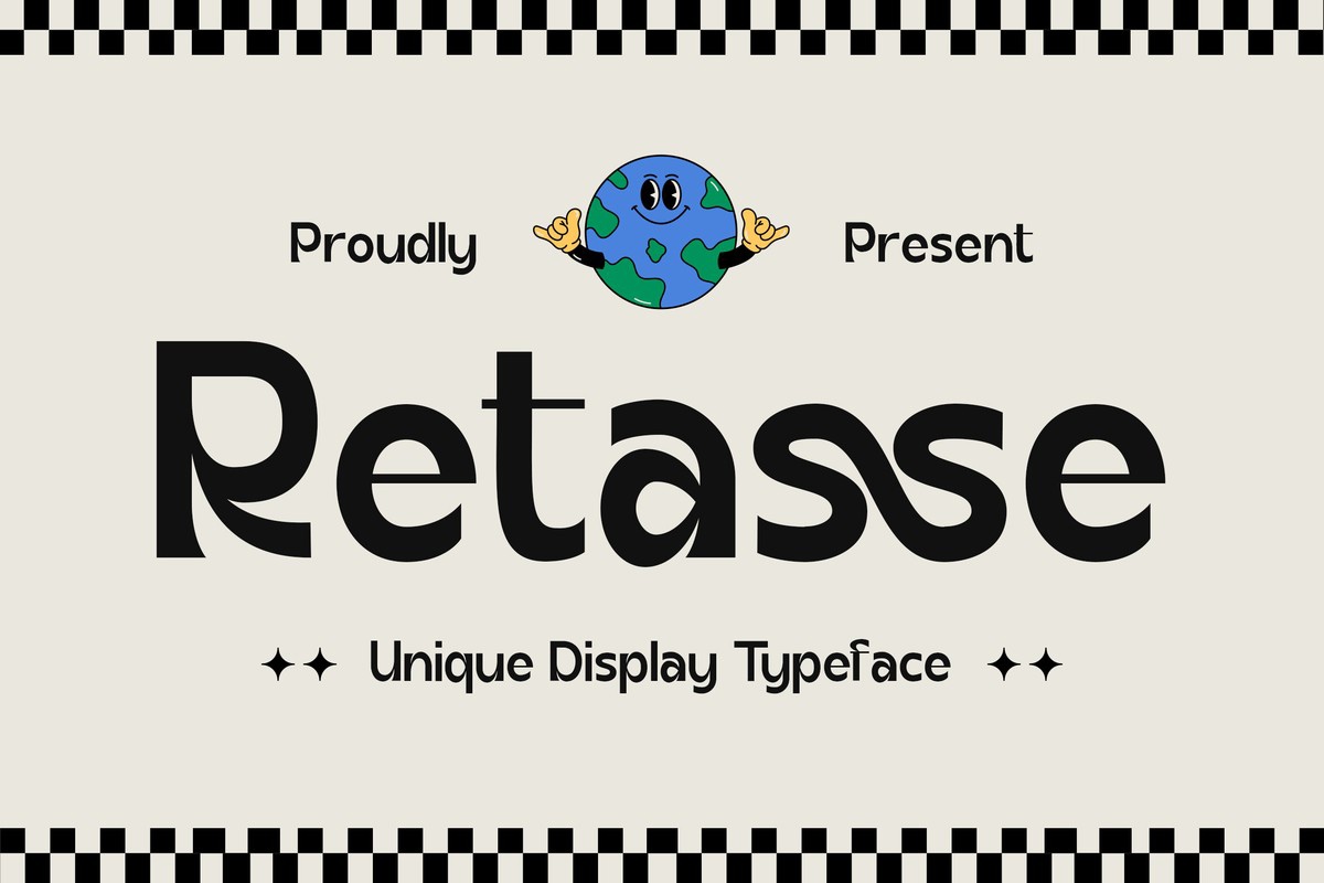 Retasse Font preview