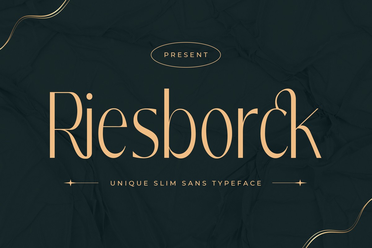 Riesborck Font preview