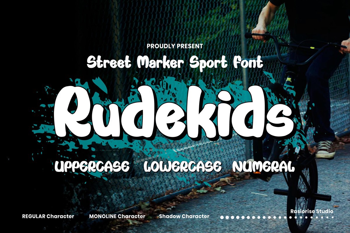 Rudekids Font preview