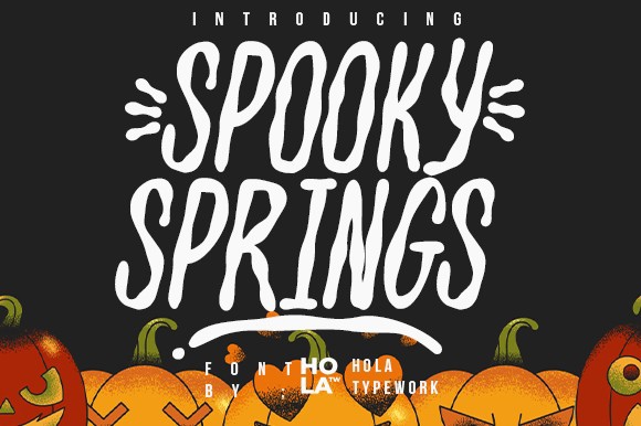 Spooky Springs Font preview