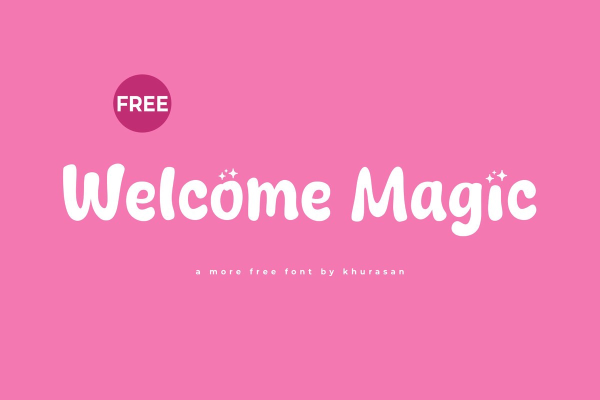 Welcome Magic Font preview