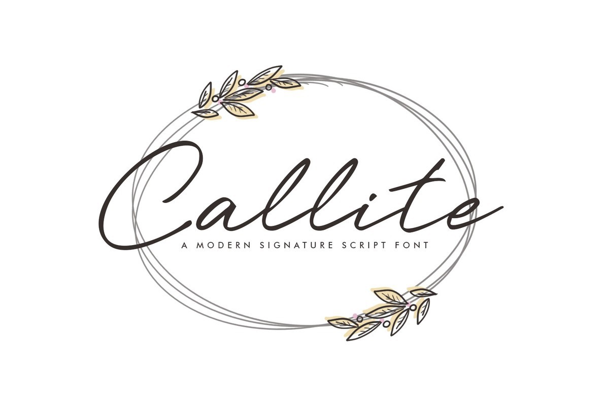 Callite Font preview