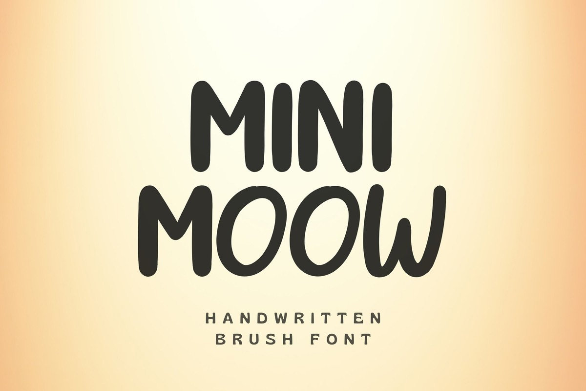 Mini Moow Font preview