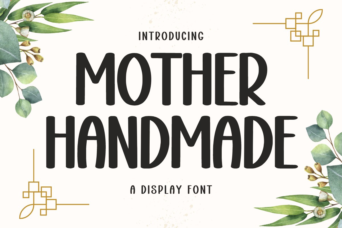 Mother Handmade Font preview