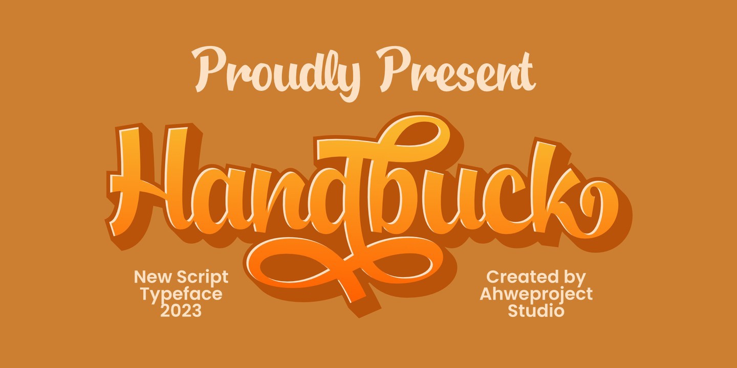 Handbuck Font preview