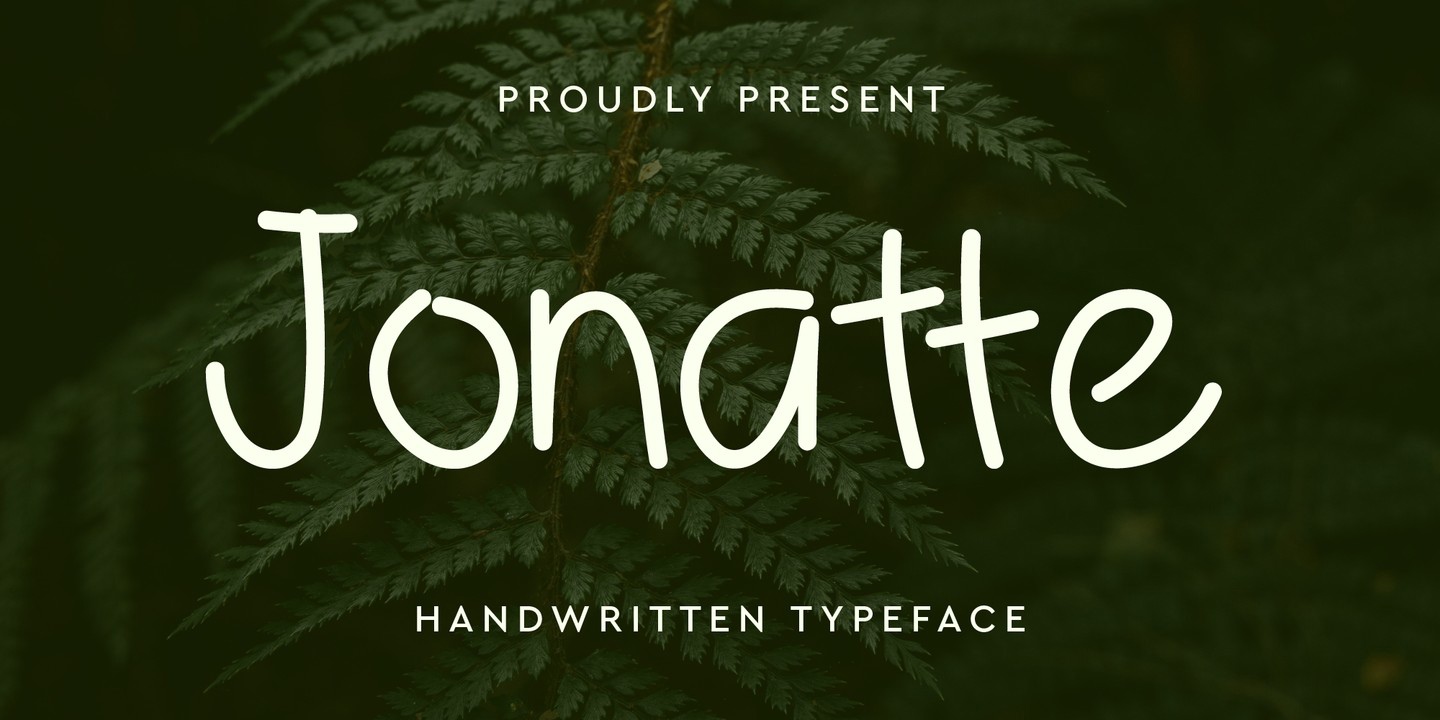 Jonatte Font preview