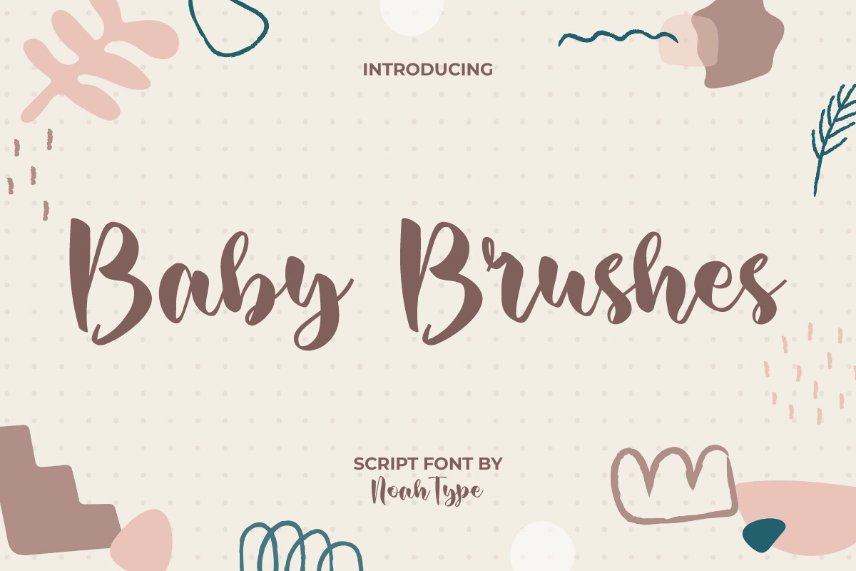 Baby Brushes Font preview