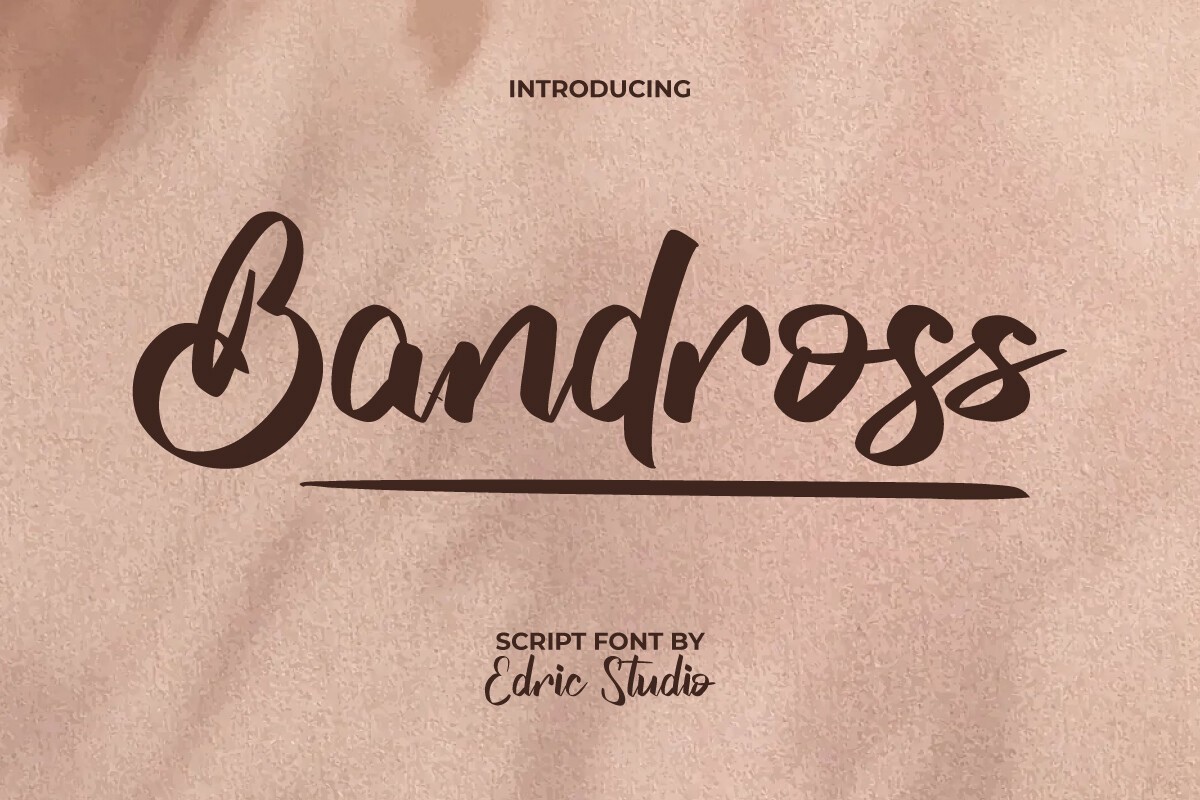 Bandross Font preview