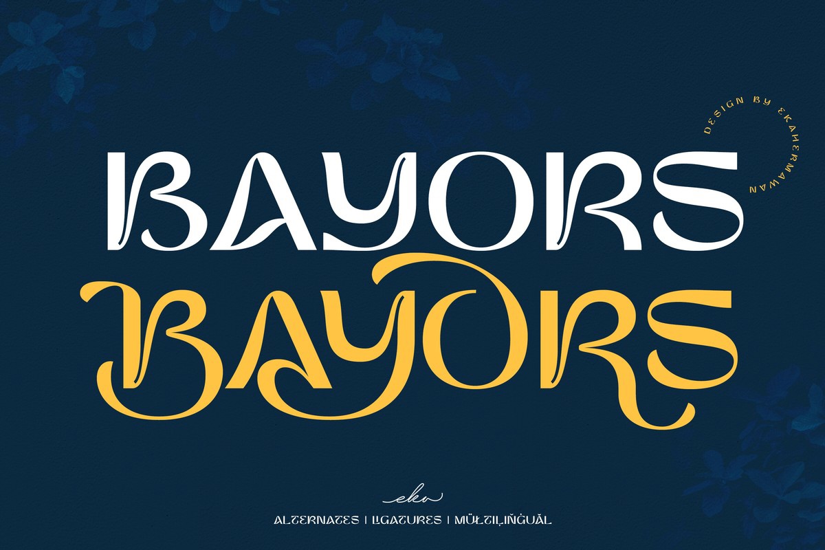 Bayors Font preview