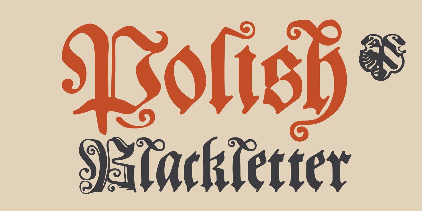 Polish Blackletter Font preview