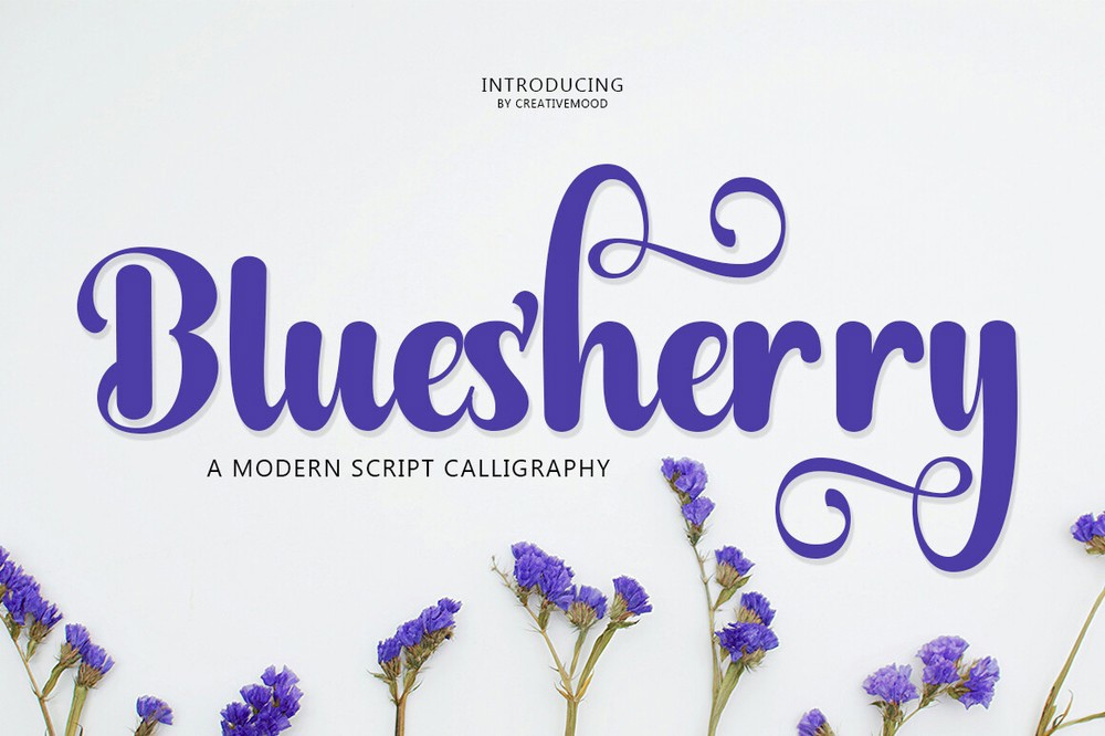 Bluesherry Font preview