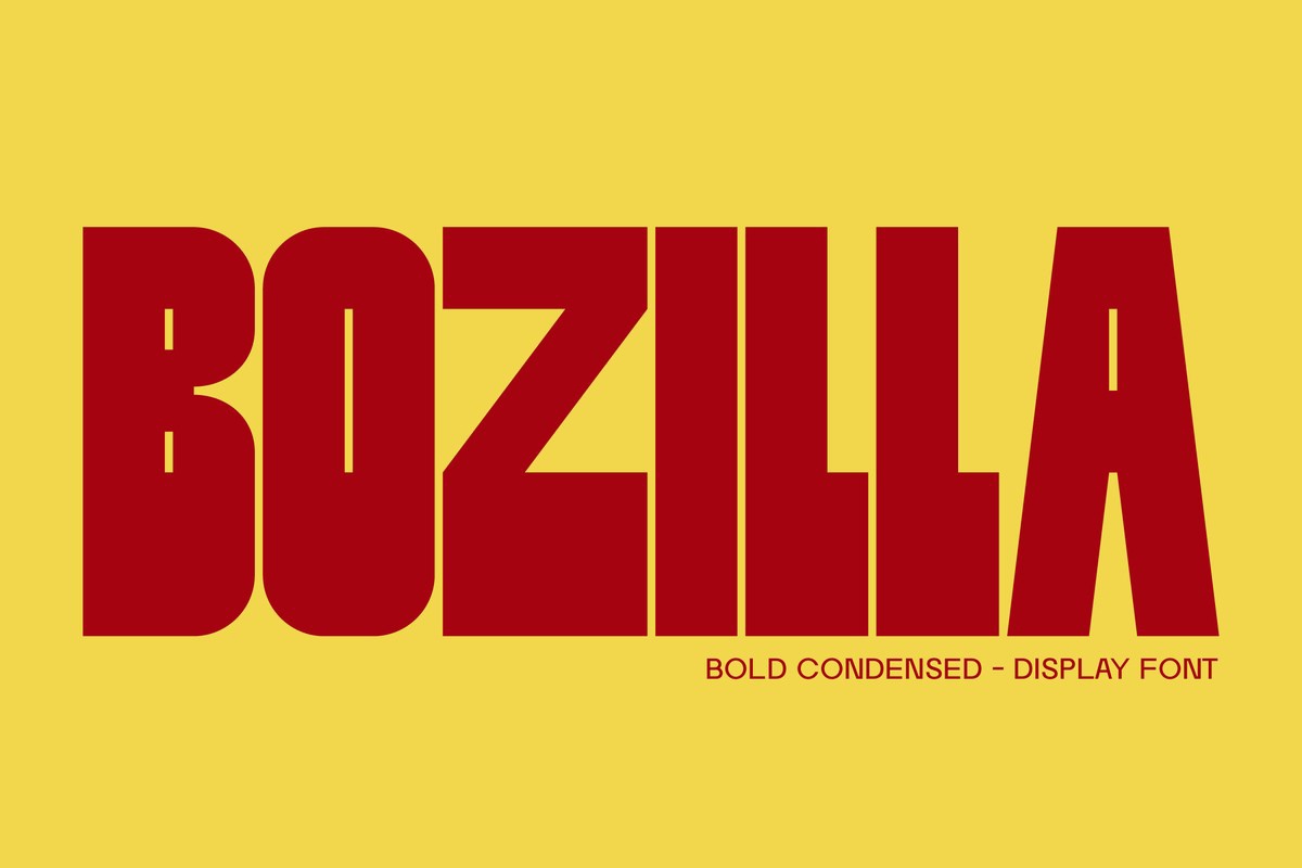 Bozilla Font preview