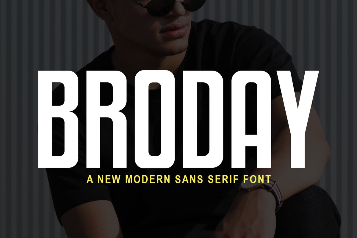 Broday Font preview