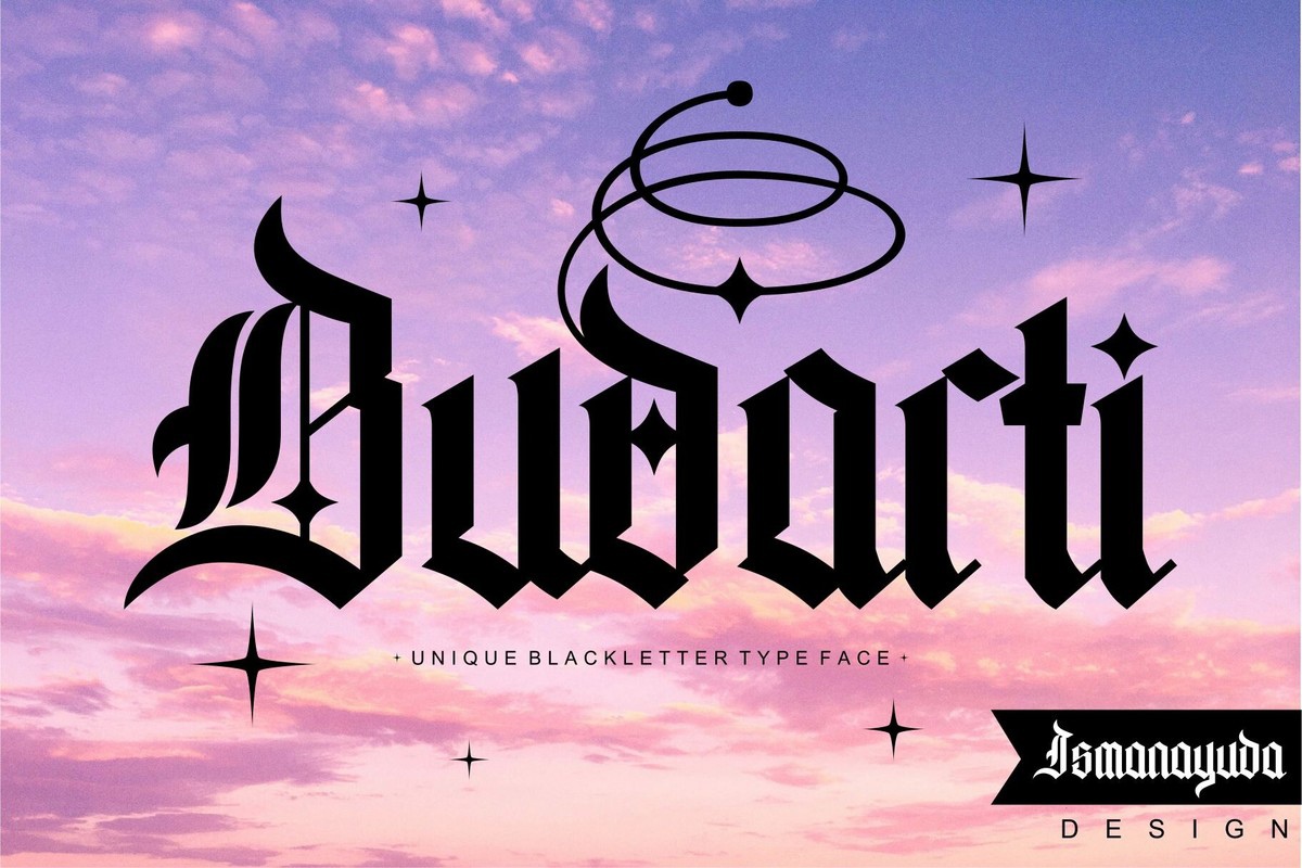 Budarti Font preview