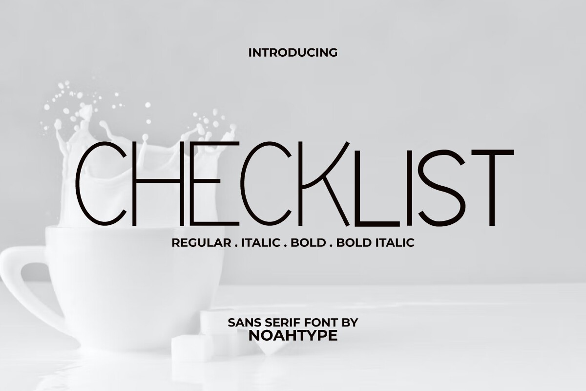 Checklist Font preview