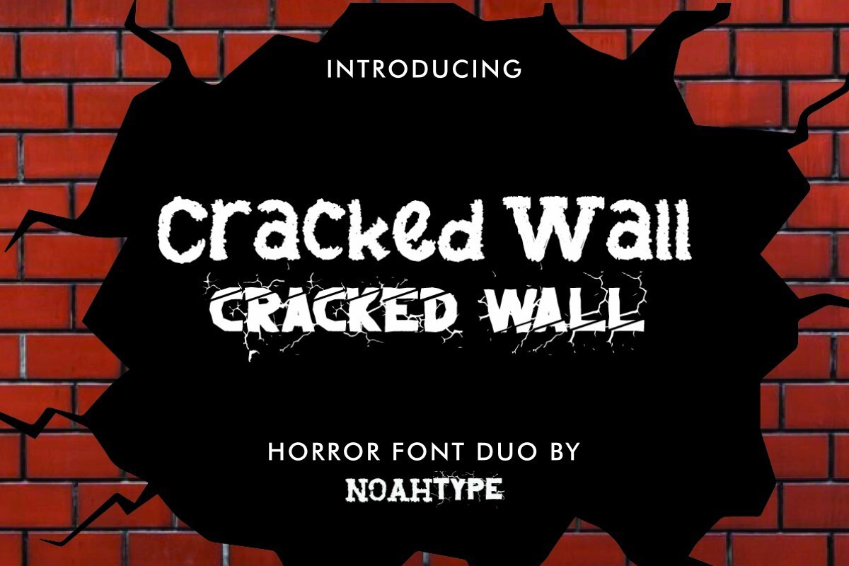 Cracked Wall Font preview