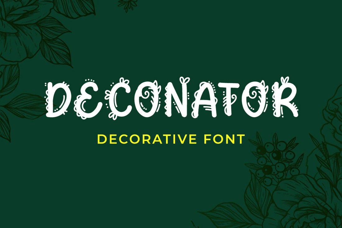 Deconator Font preview