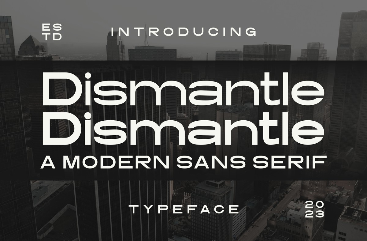 Dismantle Font preview