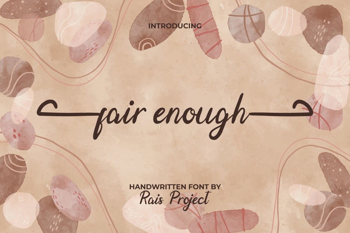 Fair Enough Font preview