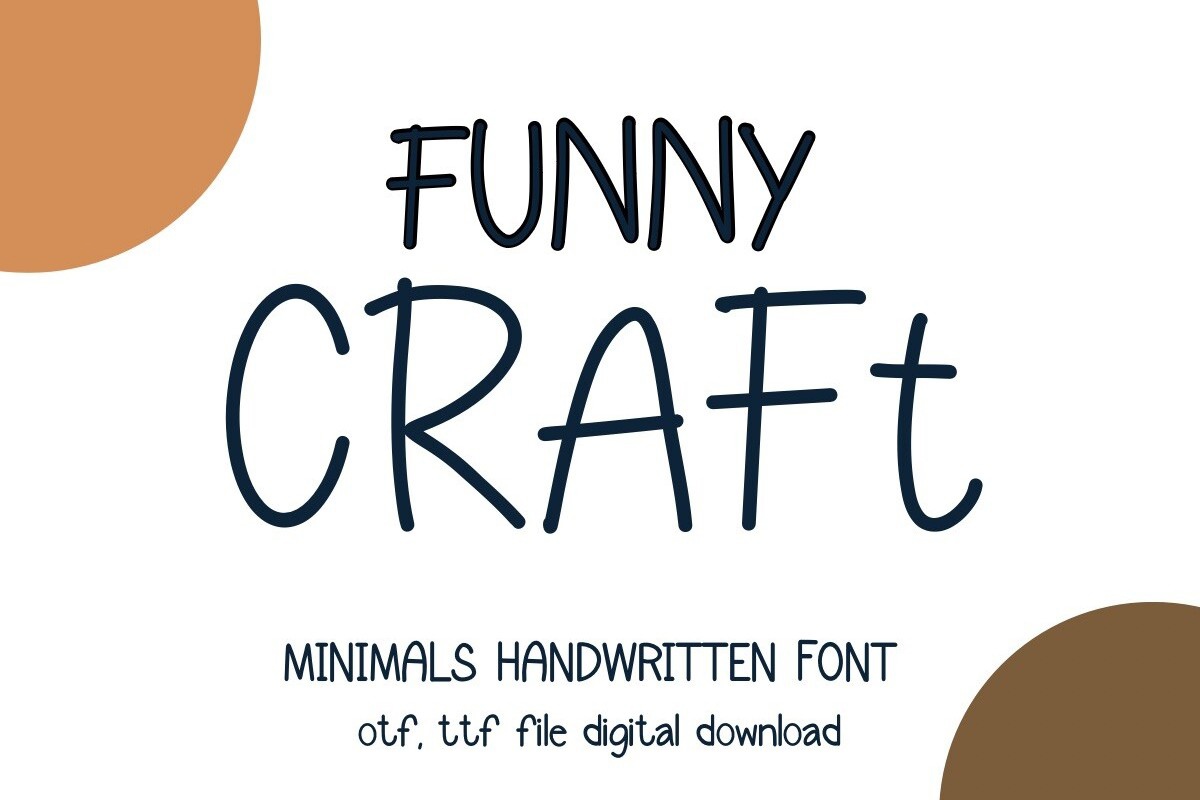 Funny Craft Font preview