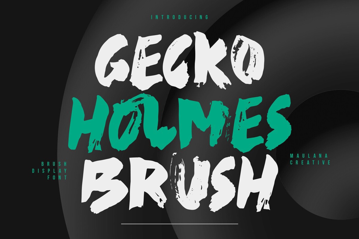 Gecko Holmes Font preview