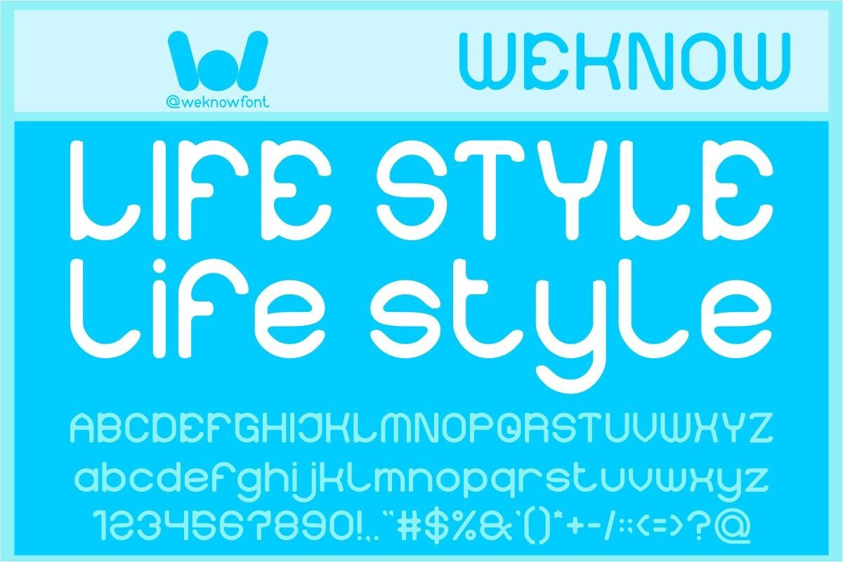 Life Style Font preview