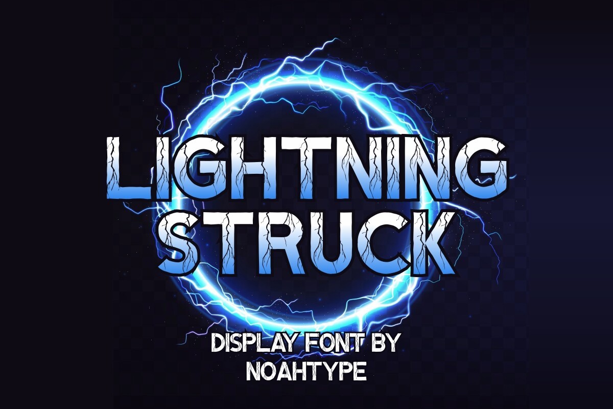 Lightning Struck Font preview