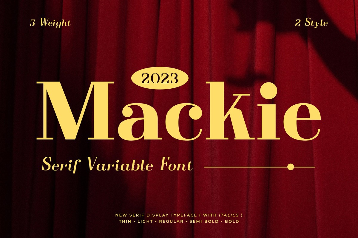 Mackie Font preview