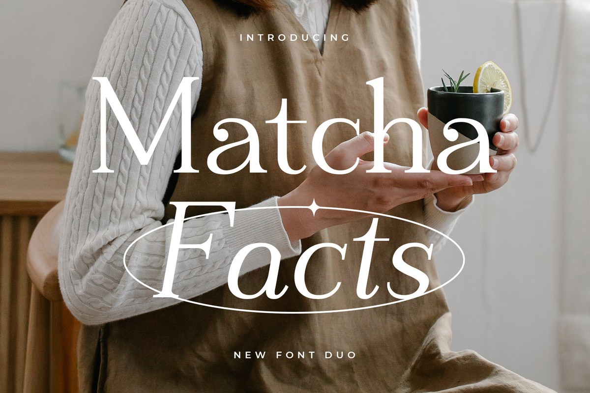 Matcha Facts Font preview