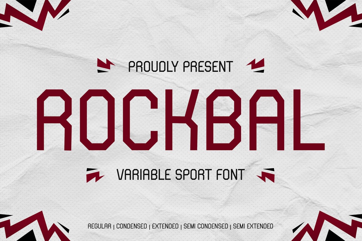 Rockbal Font preview