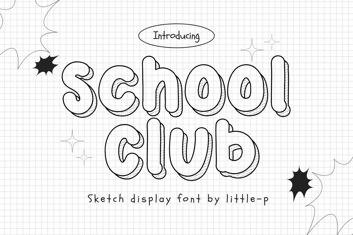 School Club Font preview