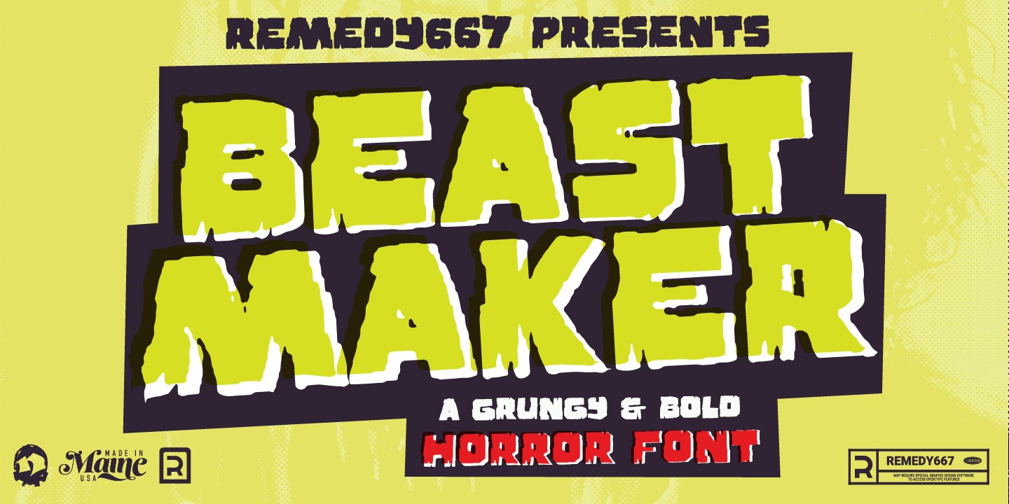 Beast Maker Font preview