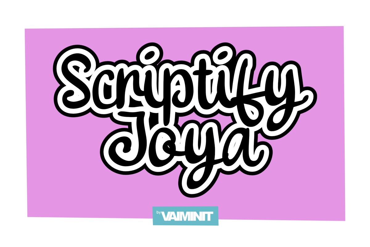 Scriptify Joya Font preview