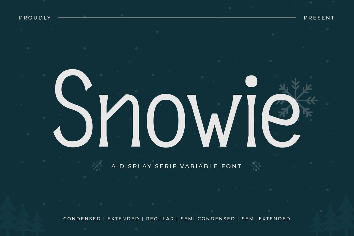 Snowie Font preview