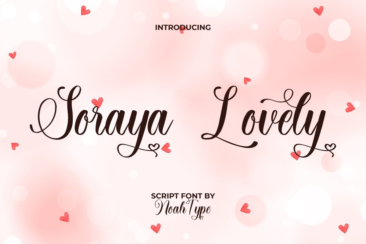 Soraya Lovely Font preview