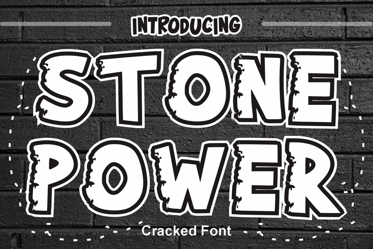 Stone Power Font preview